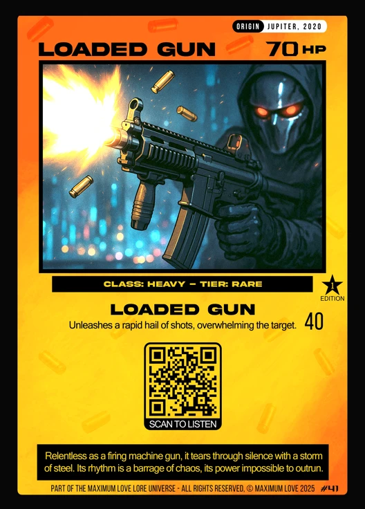 Loaded Gun trading card